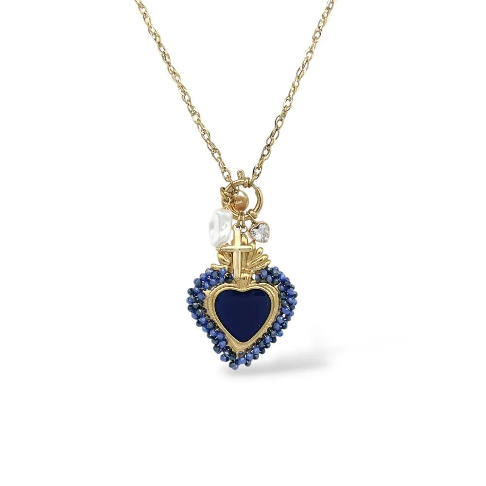 Sacro Cuore-Collana Corta in Acciaio - CAC-794-141