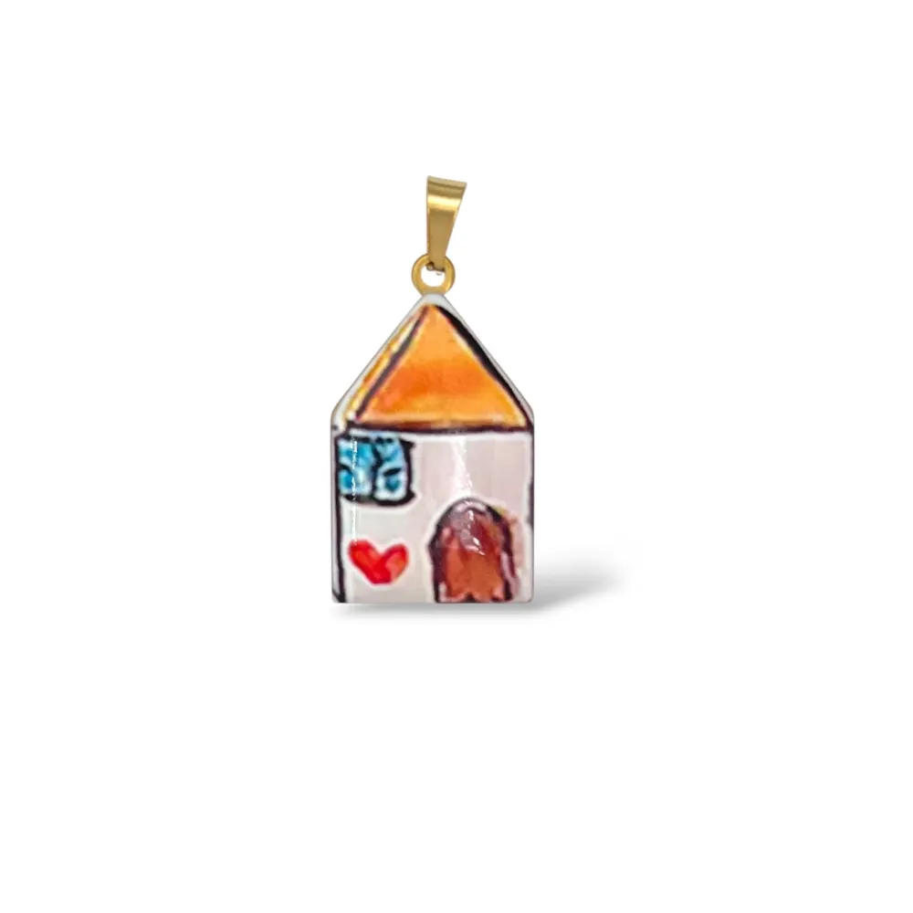 [DIY-413-Casa] Casa-Ciondolo/Charms in Acciaio - DIY-413-Casa