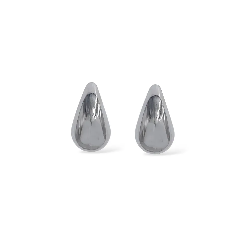 Goccia-Orecchini clip acciaio - OR-103-AA7391E