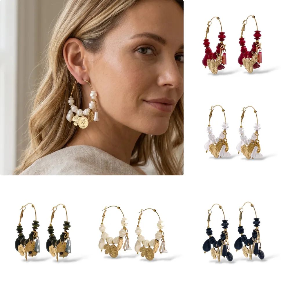 Cameo-Orecchini Moda A Cerchio - OR-732-689
