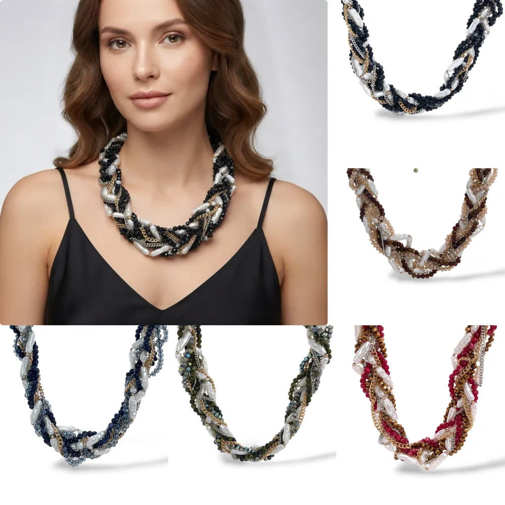 Treccia-Collana Corta Moda - CMC-732-710