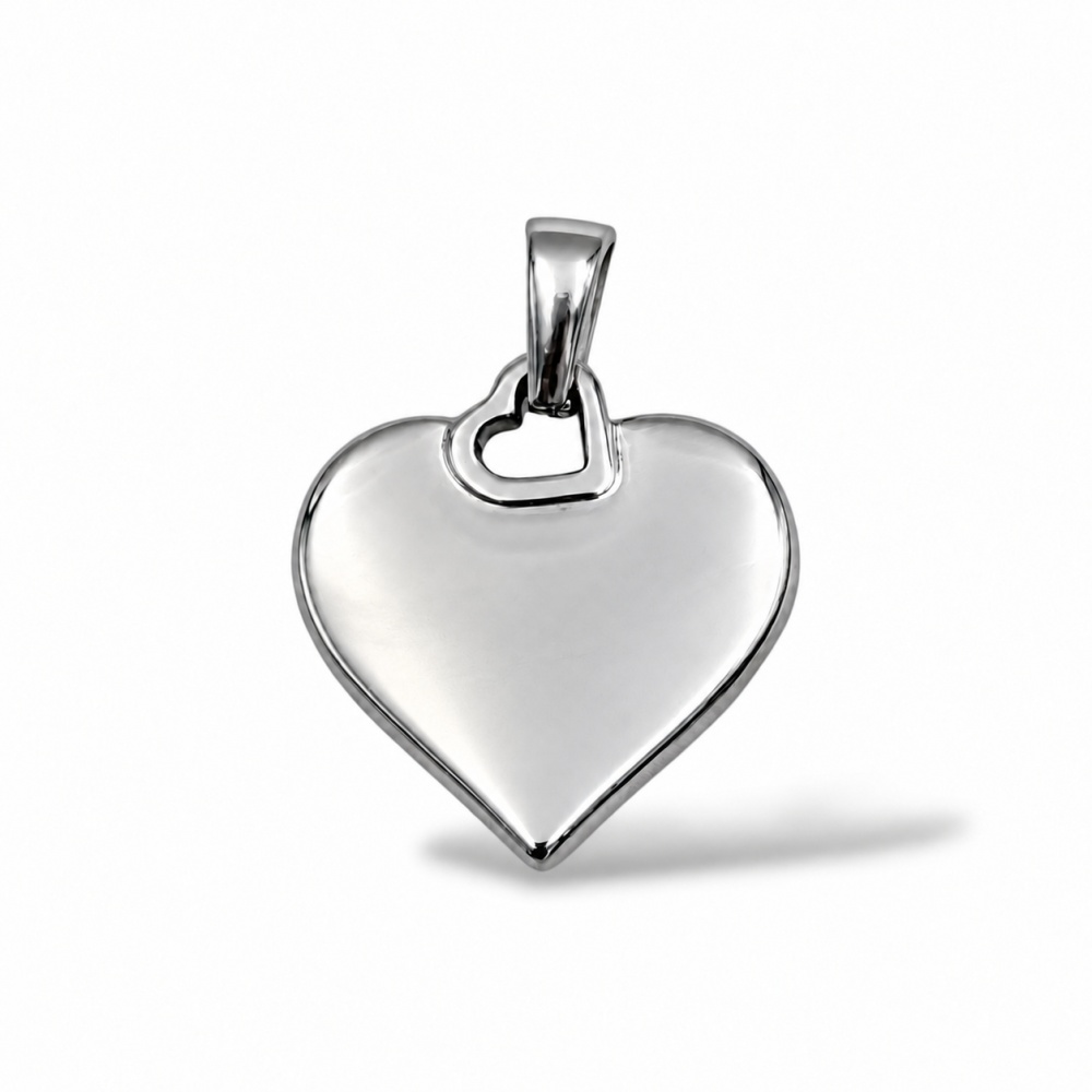 Cuore-Ciondolo/Charms in Acciaio Adatto Per L’incisione - DIY-413-Cuore