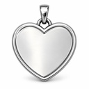 Cuore-Ciondolo/Charms in Acciaio Adatto Per L’incisione - DIY-413-Cuore Grande