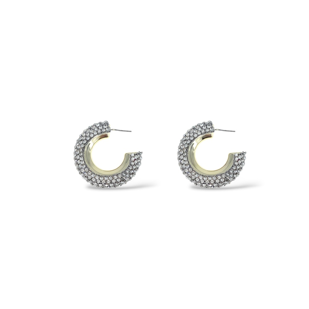 [OR-759-42] Cerchio-Orecchini Moda - OR-759-42 (Argento)