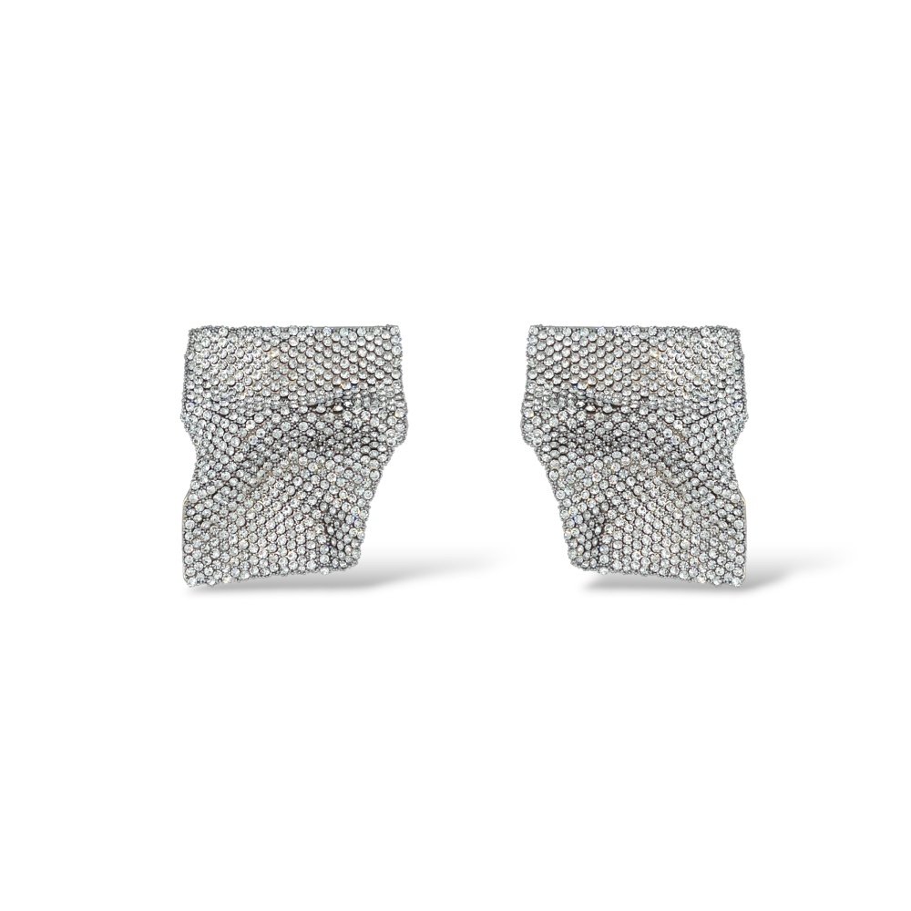 [OR-759-41] Rettangolo-Orecchini Moda - OR-759-41 (Argento)