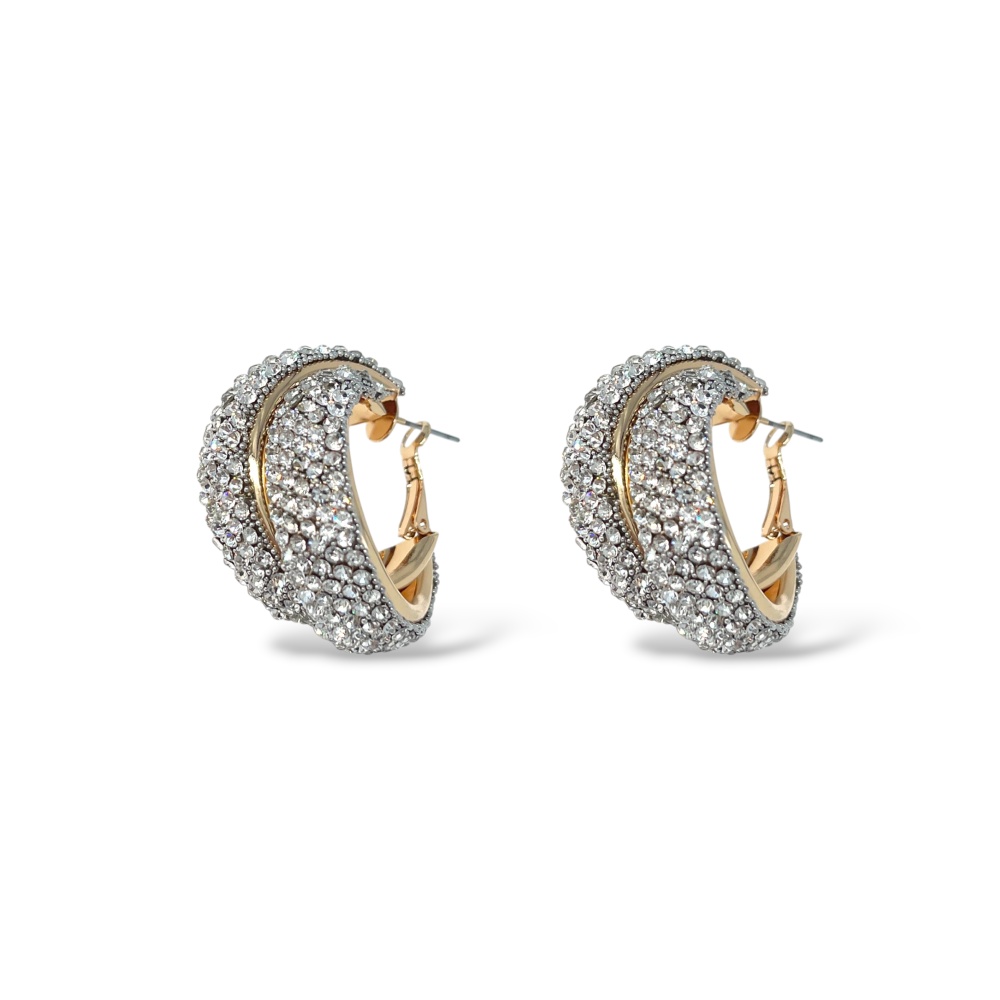 [OR-759-43] Cerchio-Orecchini Moda - OR-759-43 (Argento)