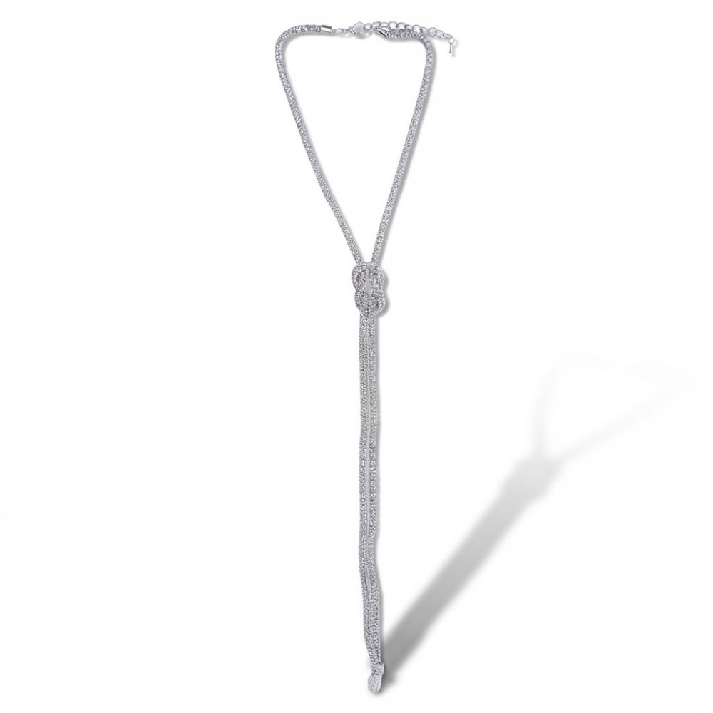 [CAL-759-47] Treccia-Collana Lunga in Acciaio - CAL-759-47 (Argento)
