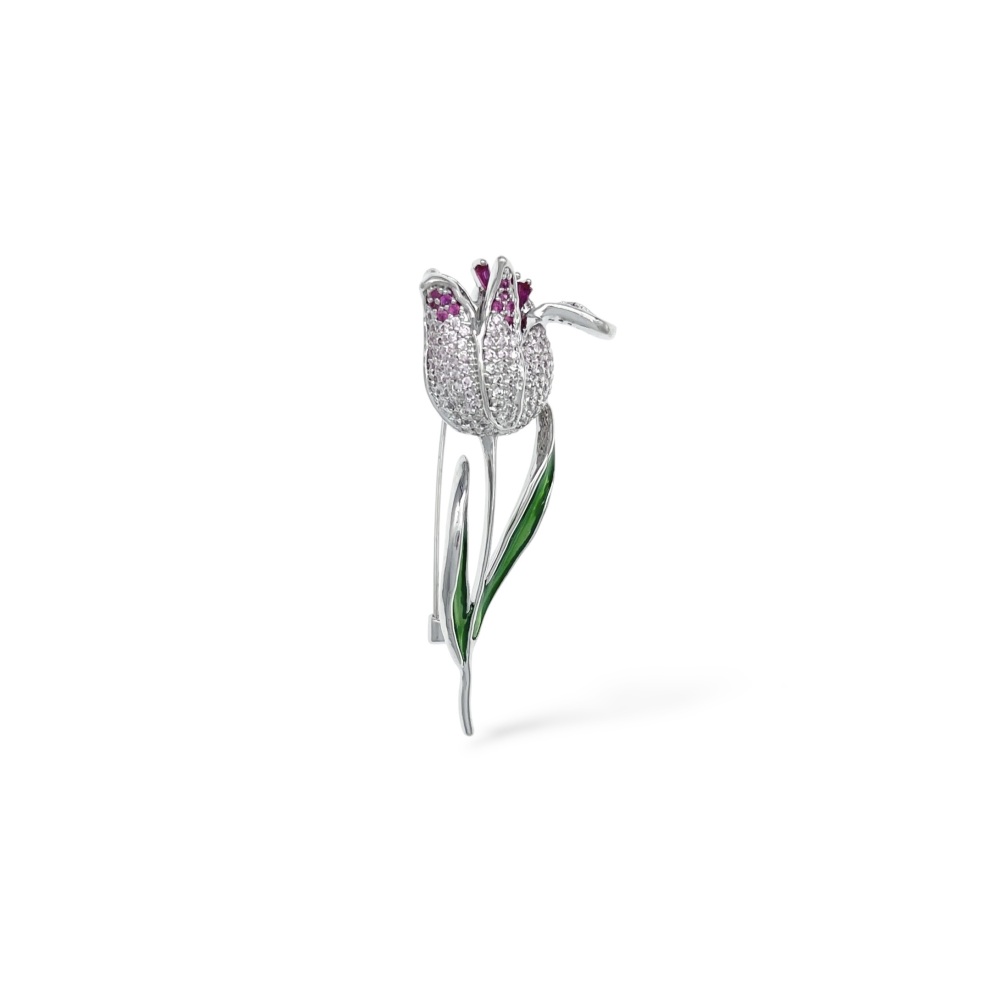 Rosa-Spilla con Zirconia - SP-506-523