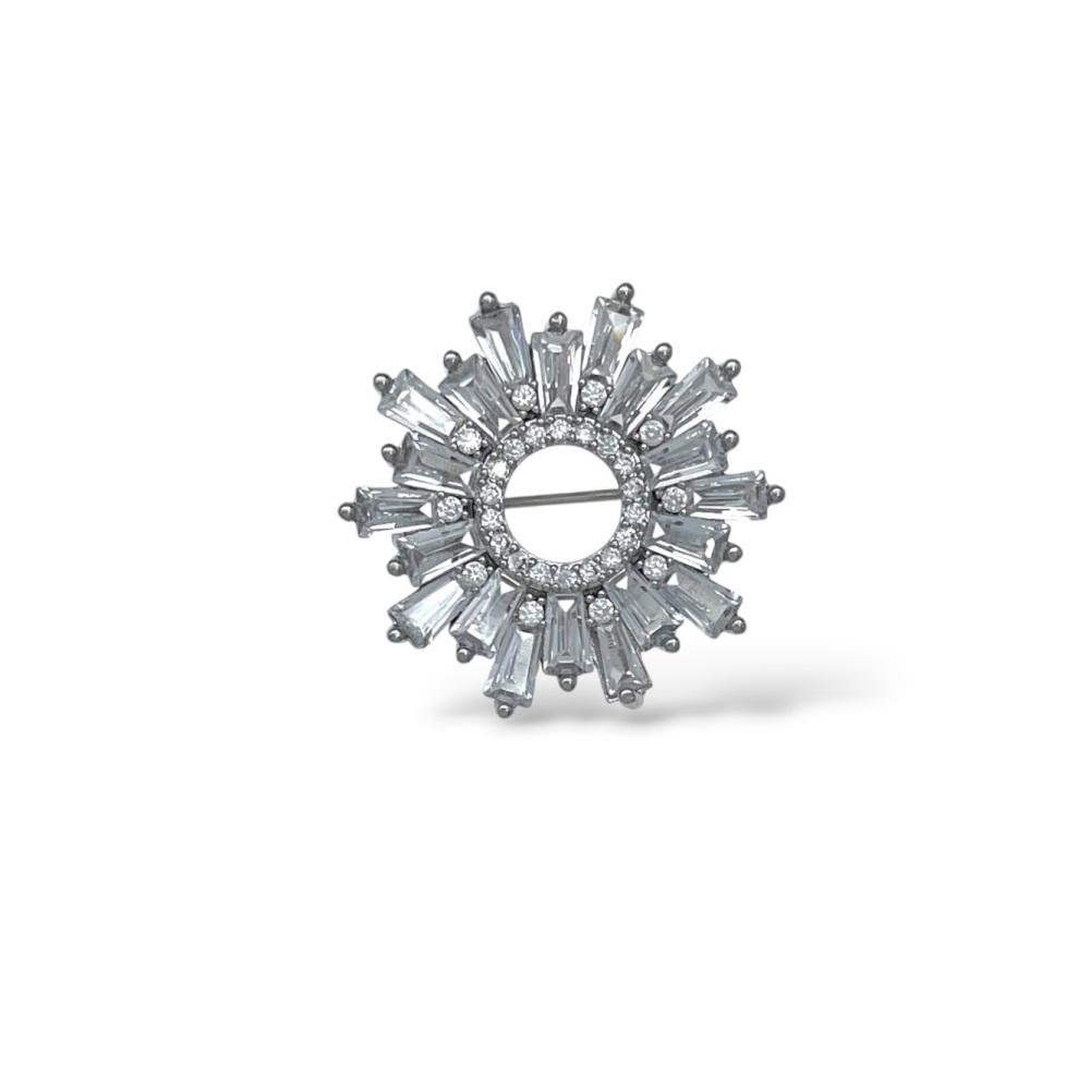 Sole -Spilla con Zirconia - SP-506-541