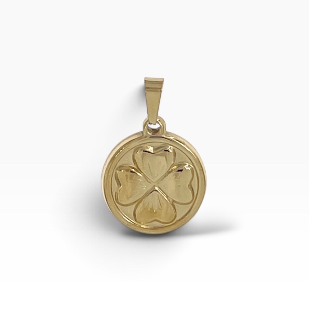 Quadrifoglio-Ciondolo/Charms in Acciaio - DIY-413-184