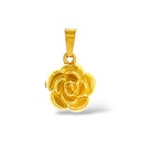 Rosa-Ciondolo/Charms in Acciaio - DIY-413-220