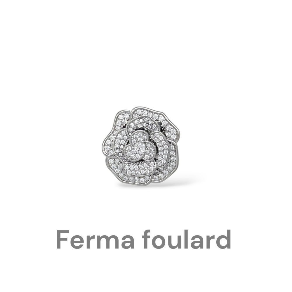 [AN-506-560] Fiore-Ferma foulard - AN-506-560 (Argento)