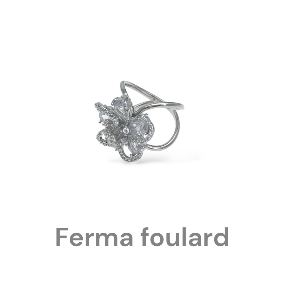 [AN-506-559] Fiore-Ferma foulard - AN-506-559 (Argento)