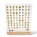 (A-4) Soggetti Mix-36Paia Orecchini a Lobo in Acciaio - OPA-103-AA851E
