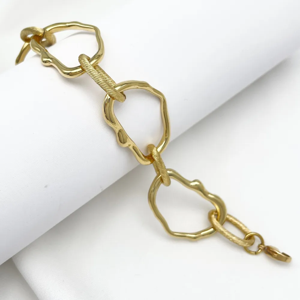 [BR-794-04] Catena -Bracciale in Acciaio - BR-794-04 (Argento)