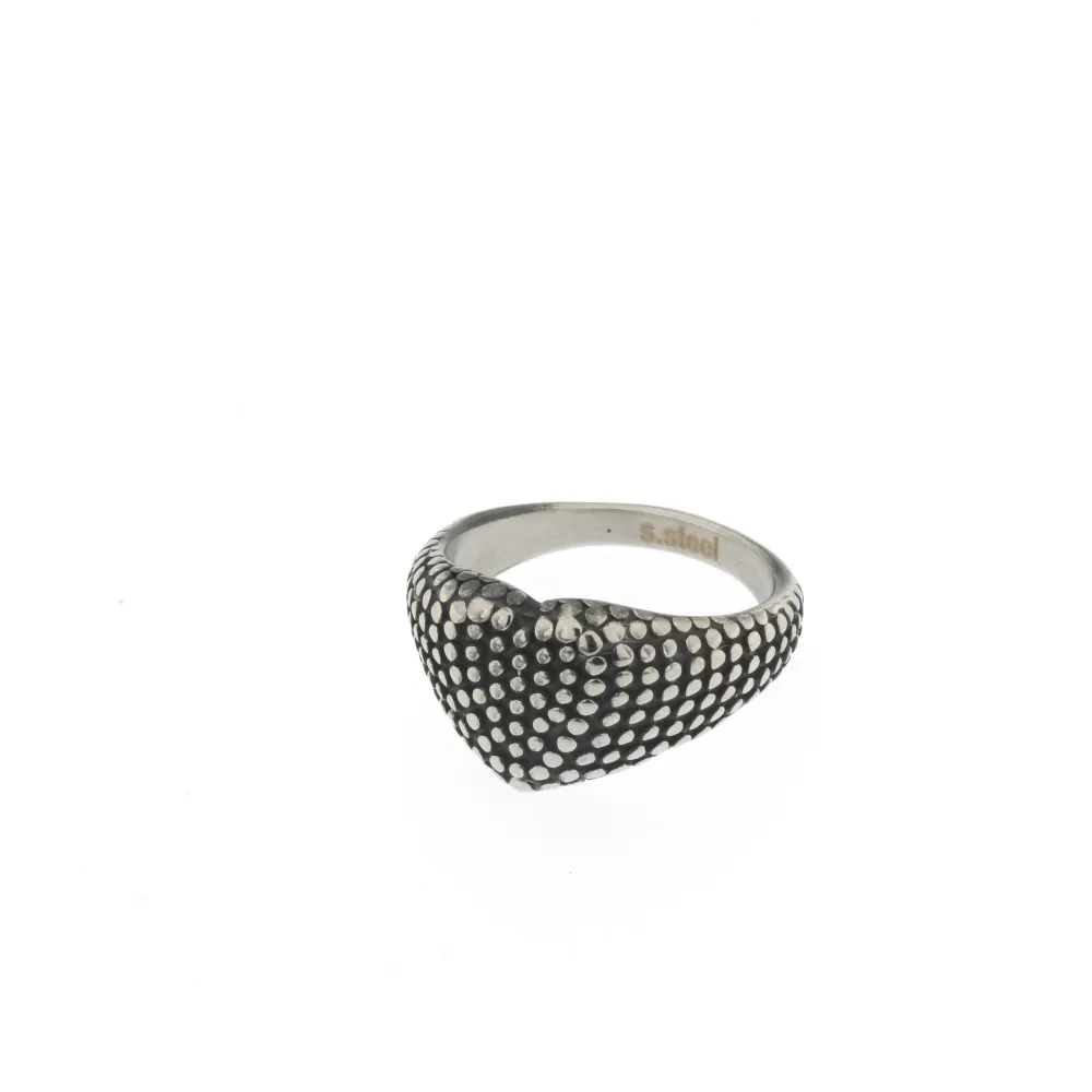Puntinato Cuore - Anello da Uomo