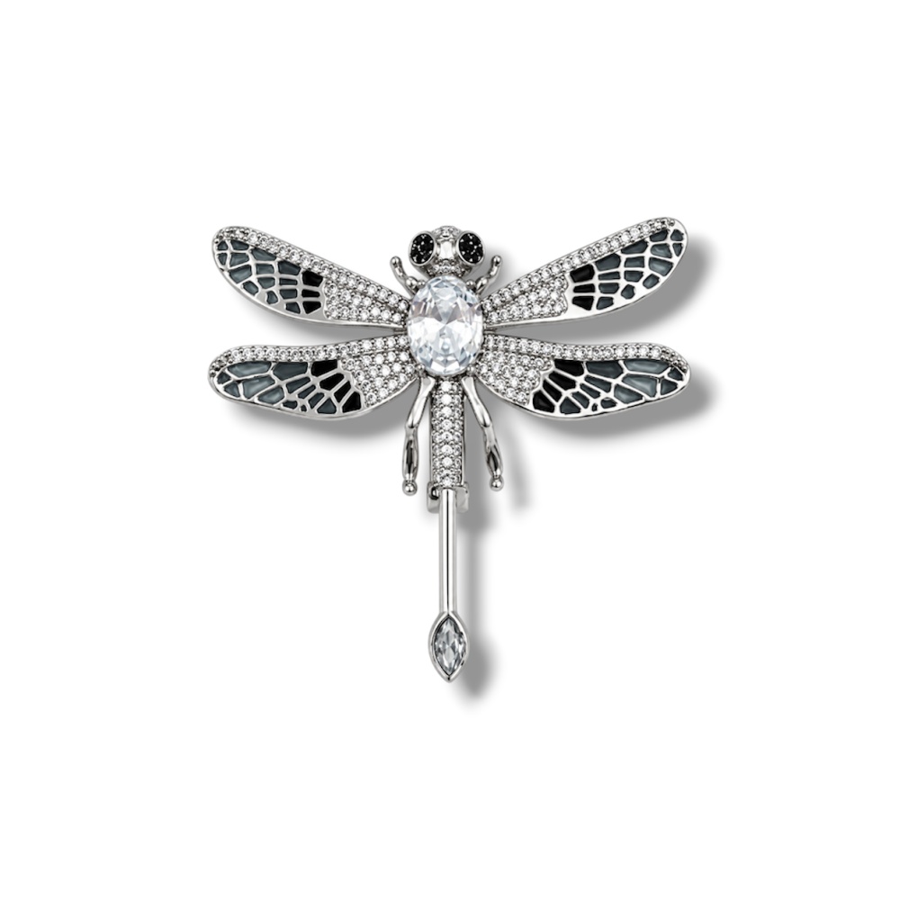 Libellula-Spilla con Zirconia - SP-506-522