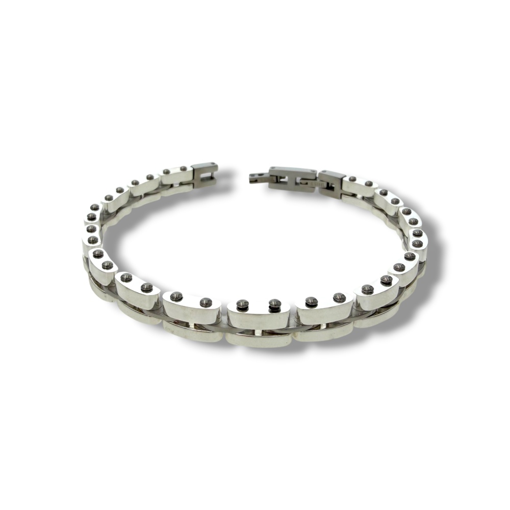 corda metallica Punto Luce -Bracciale Uomo in Acciaio - BR-775-103