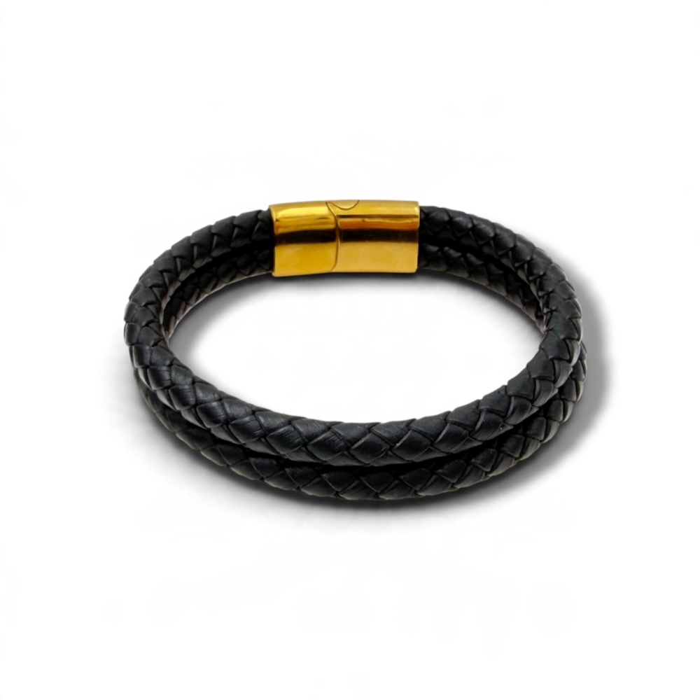 [BAU-600-H185] Multifili -Bracciale in Acciaio da Uomo - BAU-600-H185