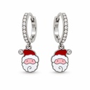 Babbo Natale -Orecchini in Acciaio - OR-103-AA5039E/1