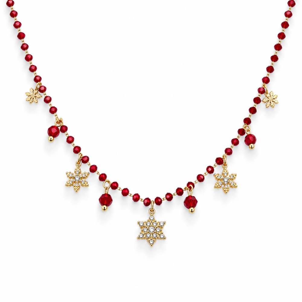Fiocco Di Neve-Collana In Acciaio - CL-103-AA2776N