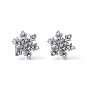 Fiocco Di Neve Spinner-Orecchini in Acciaio - OR-795-22728