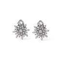 Fiocco di neve-Orecchini Clips in Acciaio - OR-795-19820J