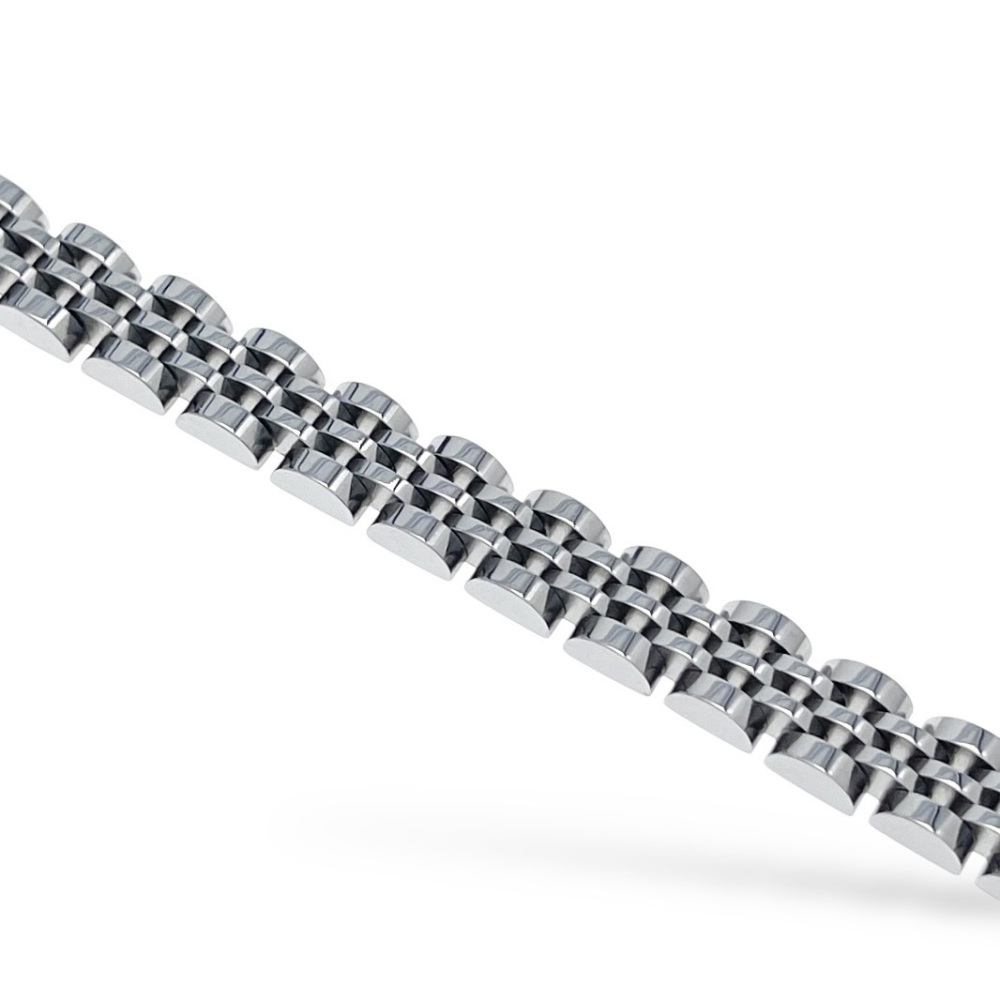 [BAU-208-577 8MM] Catena 6mm-Bracciale da Uomo in Acciaio - BAU-208-577 8MM (Argento)