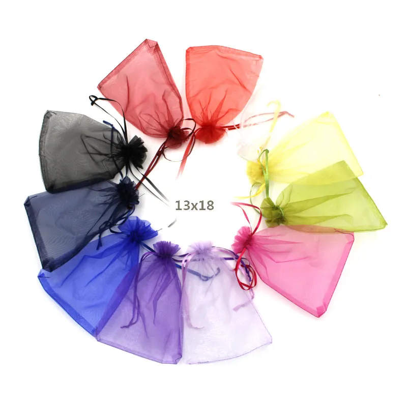 13x18 - Sacchetti di Organza - 13x18 - Sacchetti di Organza (Grigio)