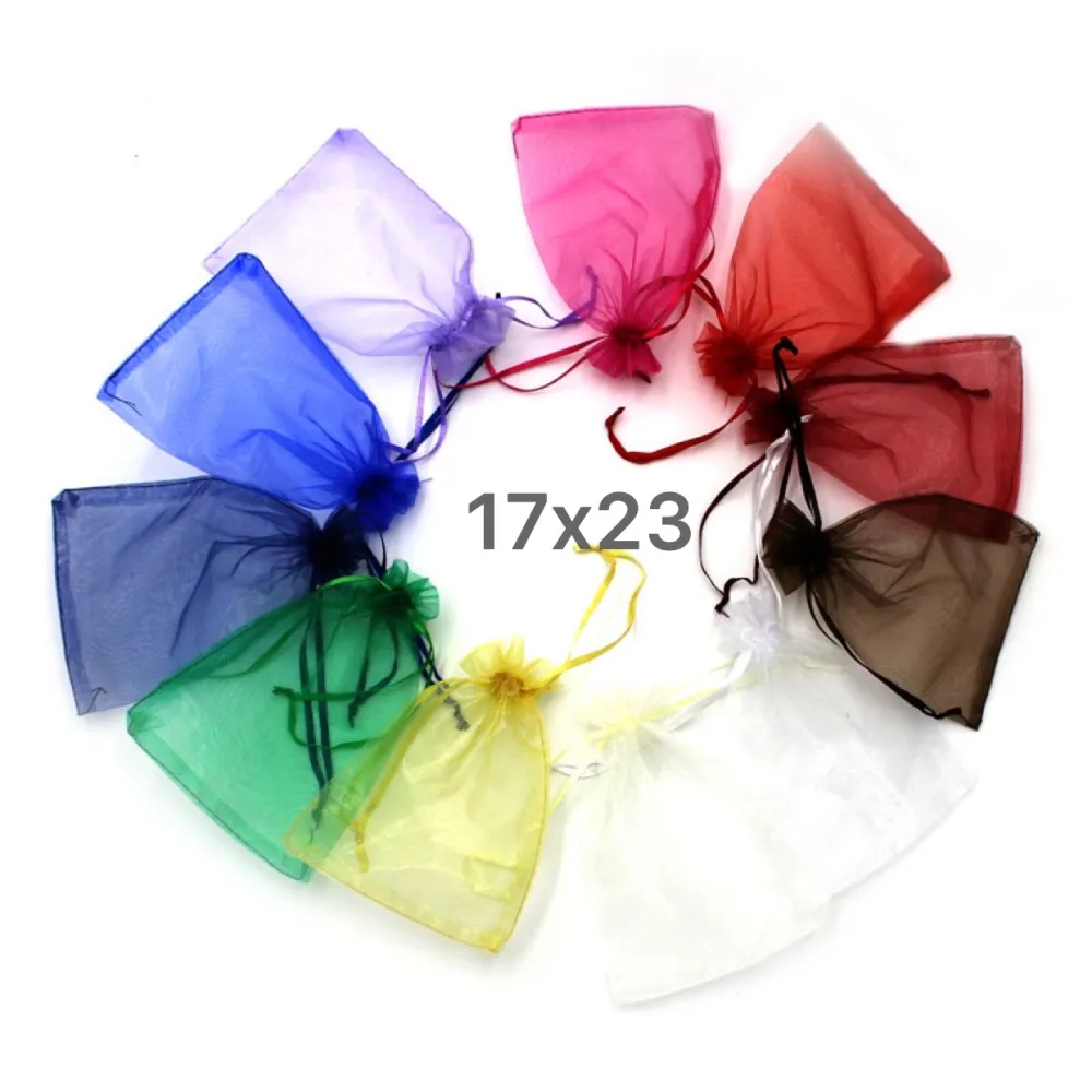 17x23 - Sacchetti di Organza - 17x23 - Sacchetti di Organza (Bianco)