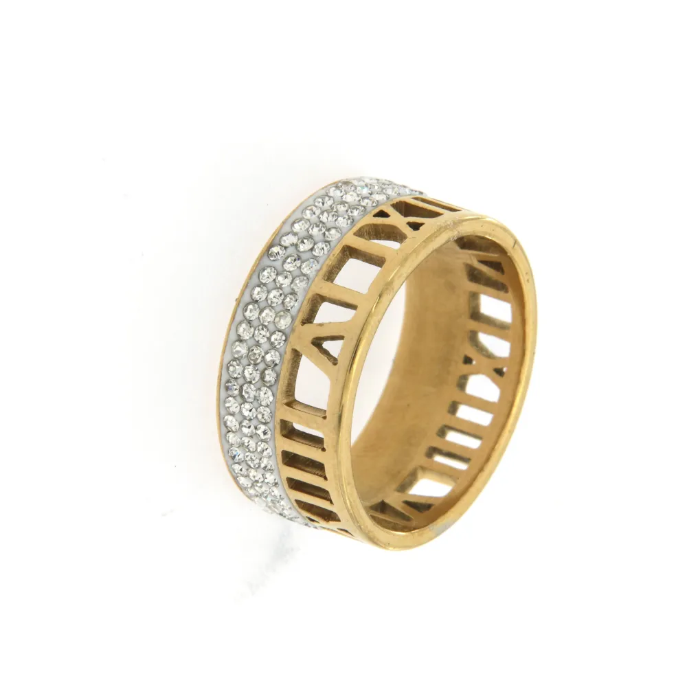 [AAM105-98] N.Romani-12pz Anelli in Acciaio con Misura - AAM105-98