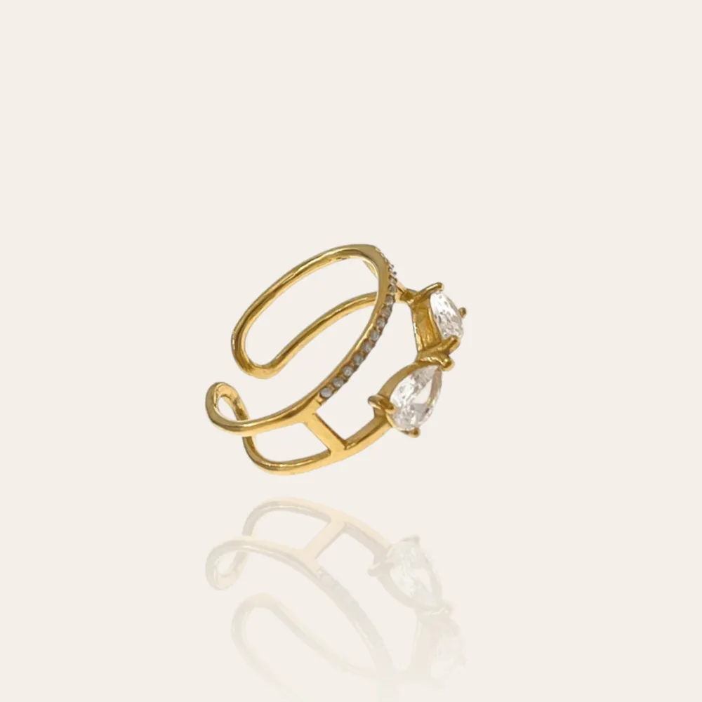 Punto Luce Fiocco-Anello Regolabile in Acciaio - AAR-103-AA4241R