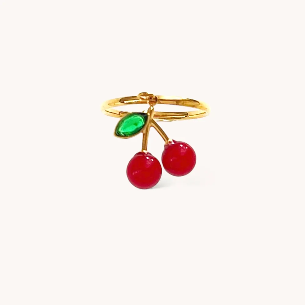 Ciliegia -Anello Regolabile in Acciaio - AAR-103-AA5163R (Argento)