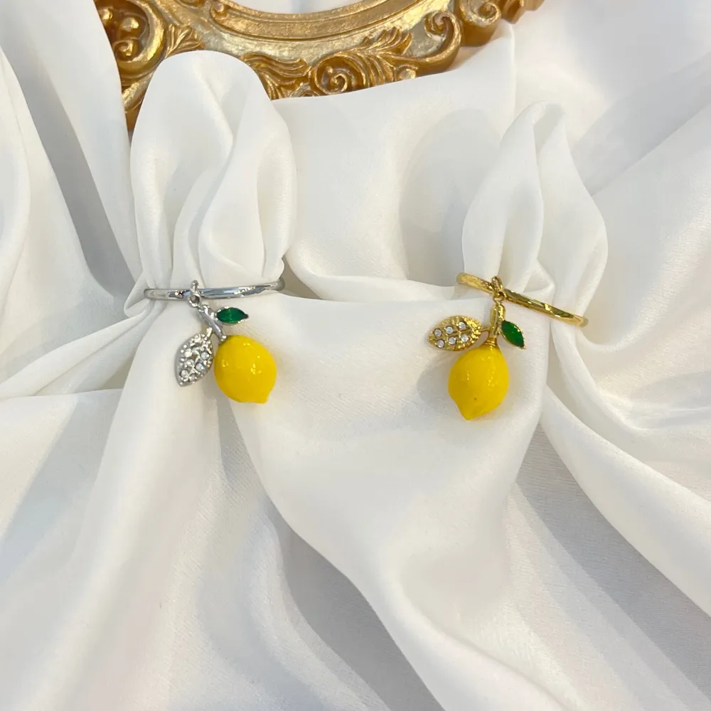 Limone  -Anello Regolabile in Acciaio - AAR-103-AA5376R (Argento)
