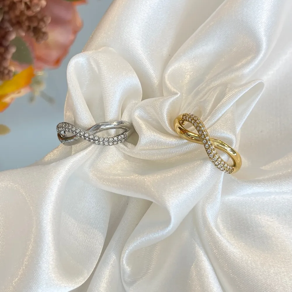 Infinito-Anello Regolabile in Acciaio - AAR-103-AA5544R (Argento)