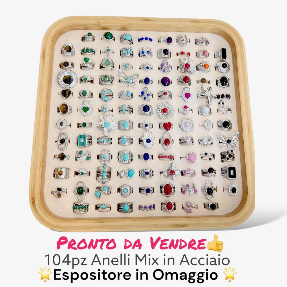 [AAR-105-232] Mix Modelli con Pietre- - AAR-105-232 (Argento)