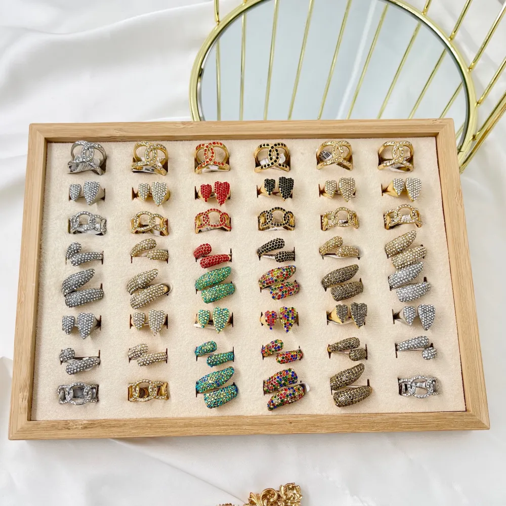 Mix Modelli-48 pz Anelli in Acciaio - AAR-732-125