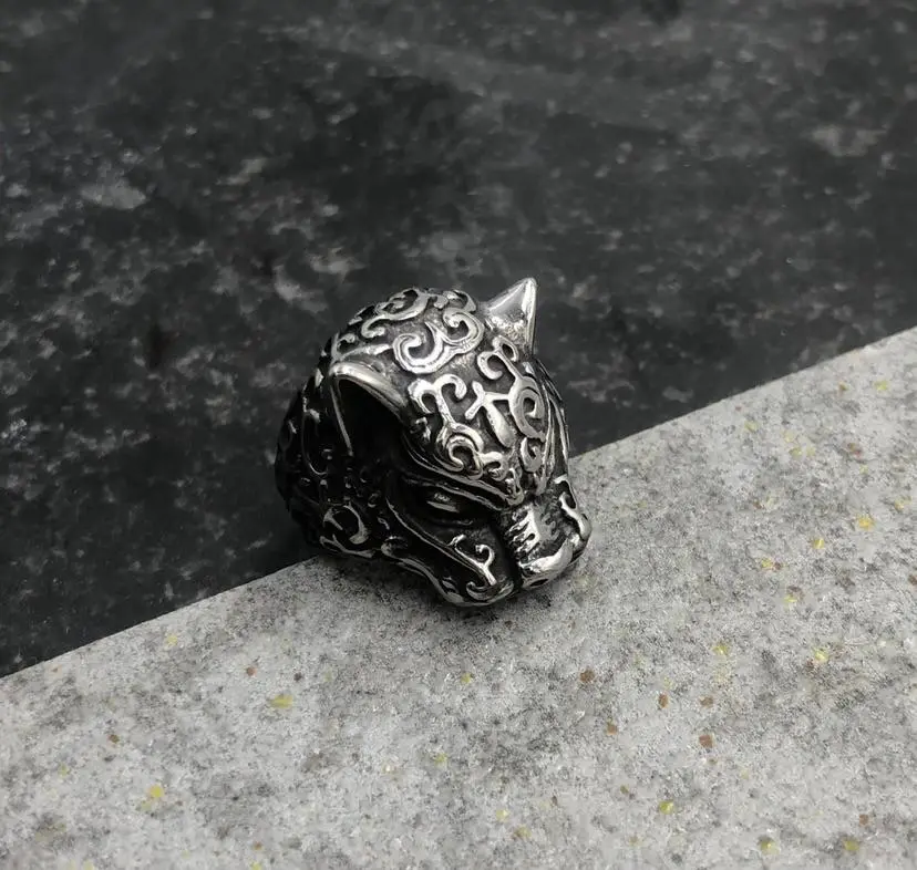 [AAU423-28] Leopardo-12pz Anelli in Acciaio - AAU423-28