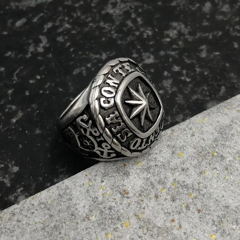 [AAU518-150] Stella Polare-12Pz Anelli in Acciaio - AAU518-150