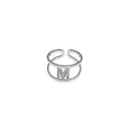 AMR7780-Iniziale ARGENTO -Anello Regolabile - AMR7780-Iniziale ARGENTO -Anello Regolabile