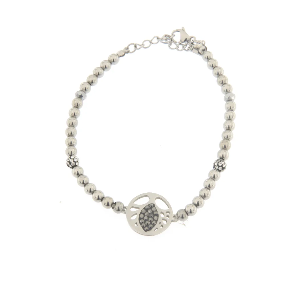 Bracciale da Donna In Acciaio - Albero della Vita - Bracciale Palline