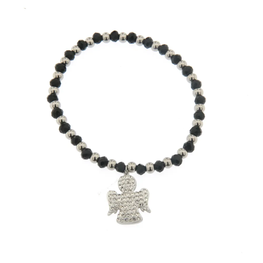 Bracciale Elastico in Acciaio - Angelo - Bracciale Elastico Acciaio