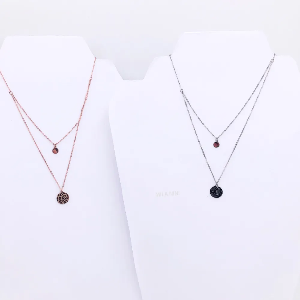 Maculato, leopardato, animalier - Animalier 2 tondi Multifilio 4485 - Collana