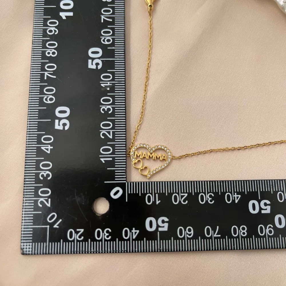 Mamma-Bracciale in Acciaio e Zirconia - BAC-103-AA1256B