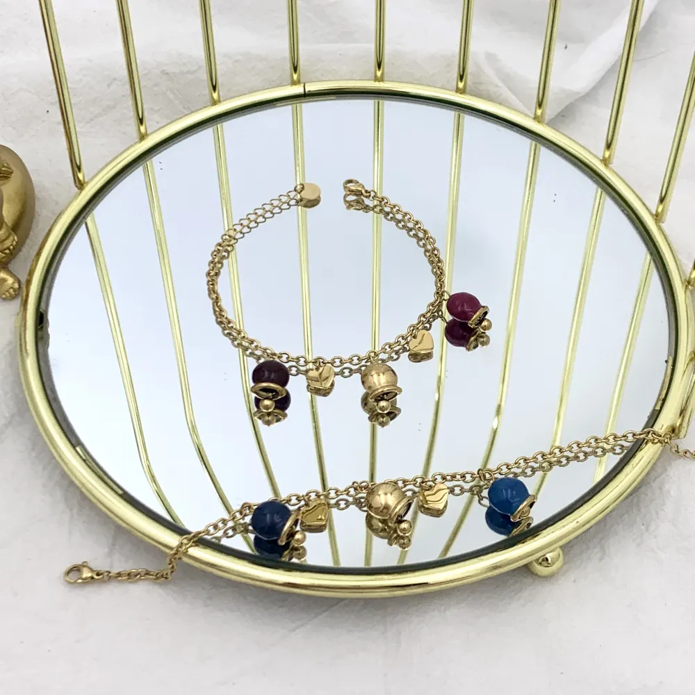 Campanello Smaltato-Bracciale in Acciaio con Chiusura - BAC-103-AA2076B