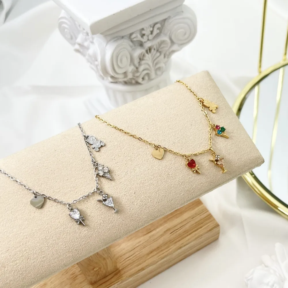 Orsetto Gelato -Bracciale in Acciaio con Chiusura - BAC-103-AA2754B