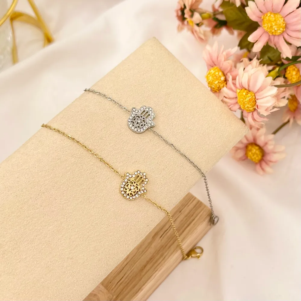 Mano di fatima-Bracciale in Acciaio EMANA - BAC-103-AA2813B