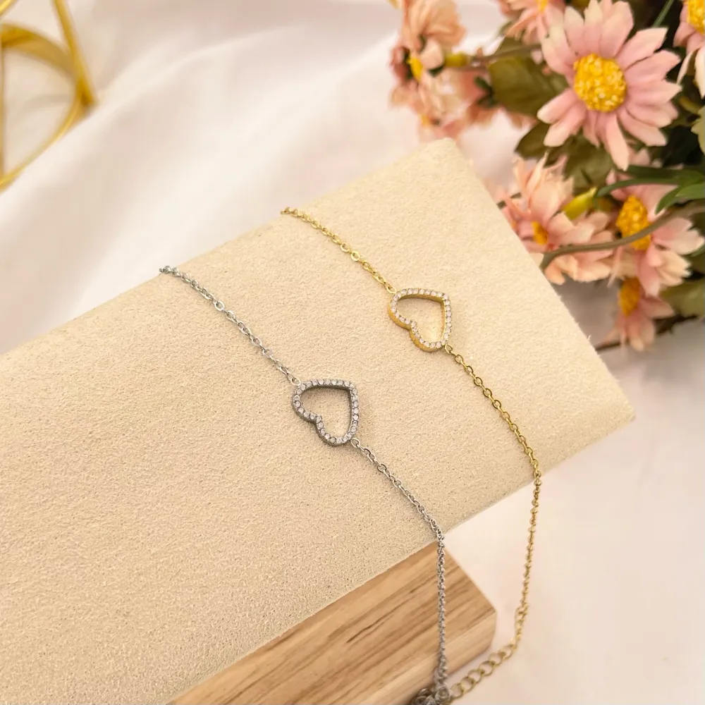 Cuore Vuoto-Bracciale in Acciaio EMANA - BAC-103-AA2819B