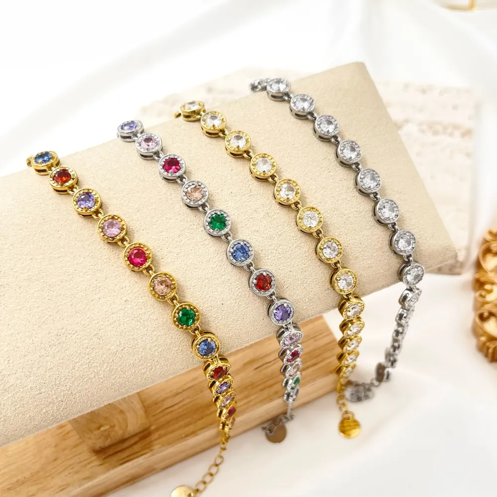 Punto Luce Cipollina-Bracciale in Acciaio - BAC-103-AA3401B (Bianco/Oro)