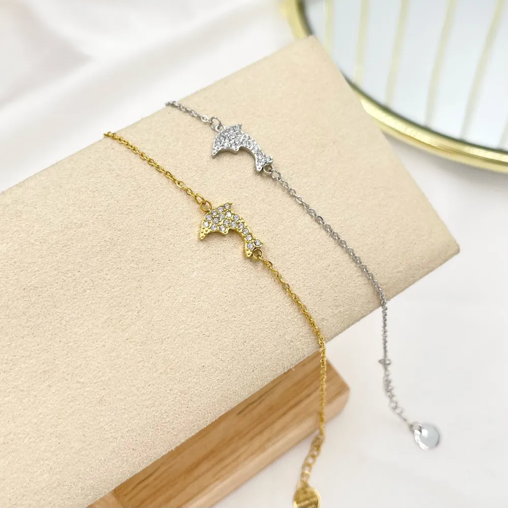 Delfino-Bracciale in Acciaio con Chiusura - BAC-103-AA3485B